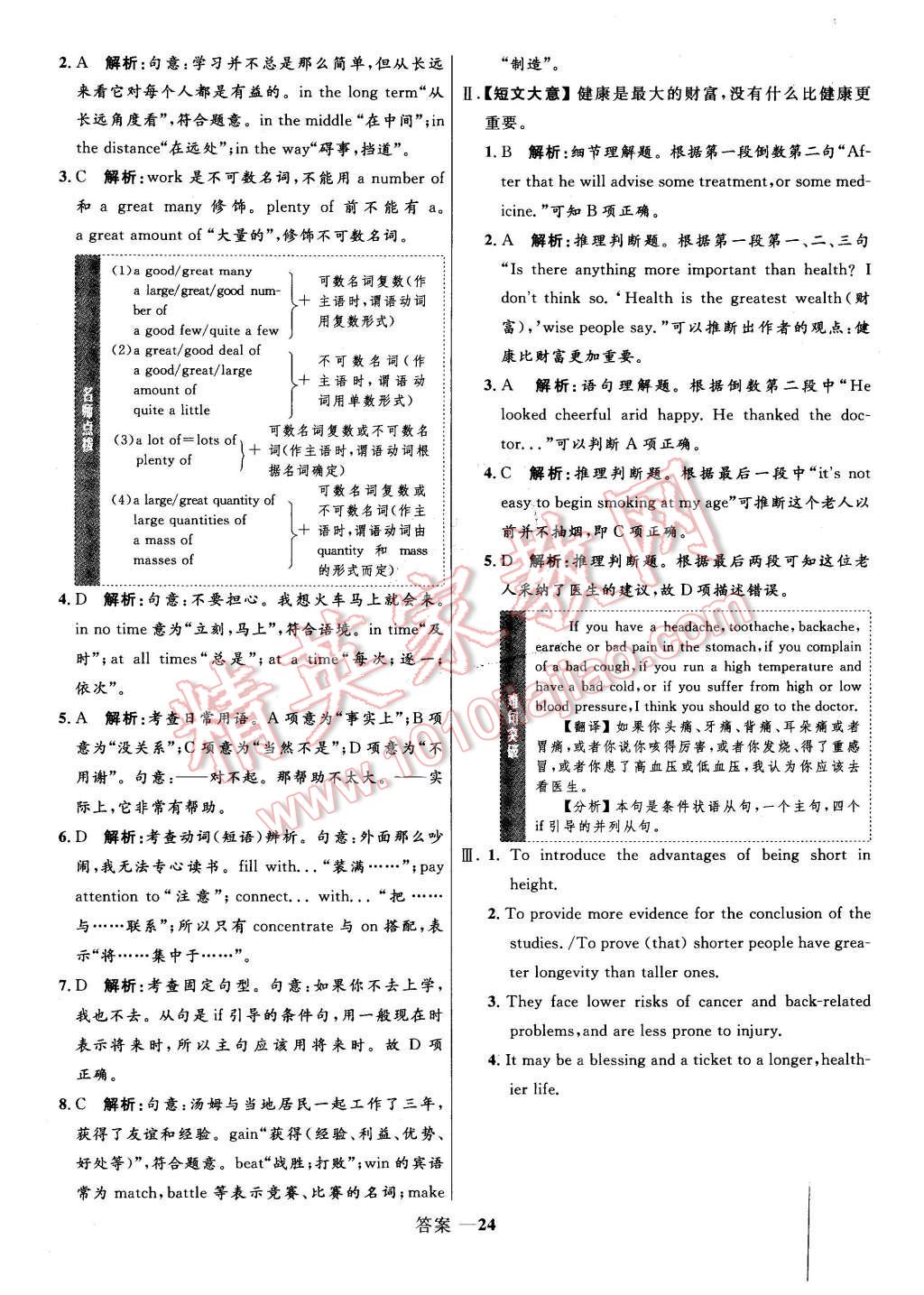 2015年高中同步測(cè)控優(yōu)化訓(xùn)練英語(yǔ)必修1譯林版 第24頁(yè)