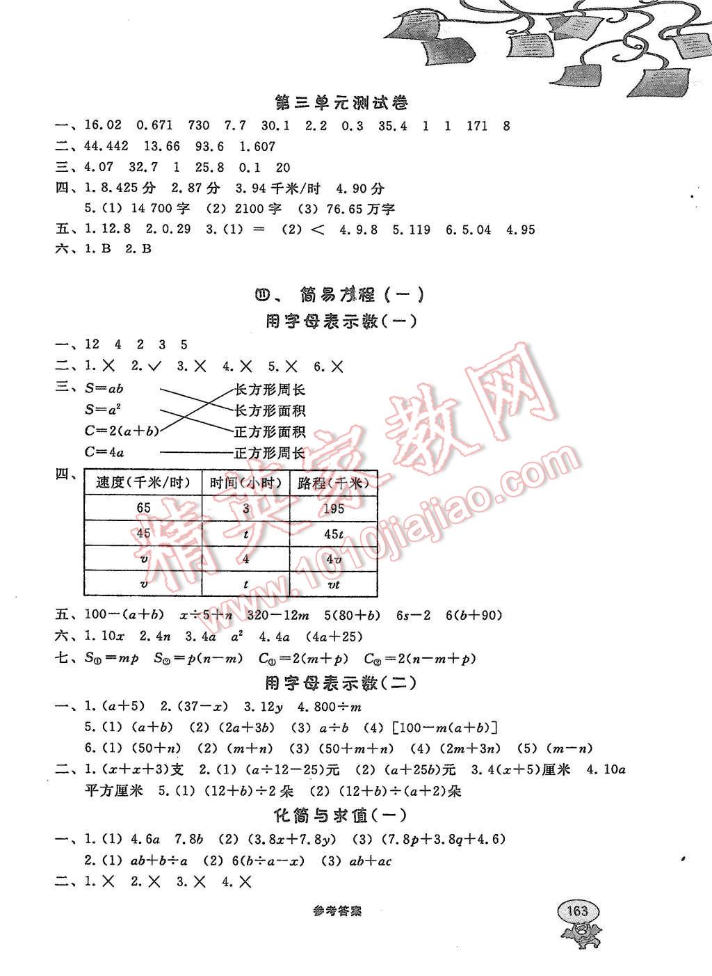 2015年上海課課通優(yōu)化精練五年級(jí)數(shù)學(xué)第一學(xué)期 第7頁(yè)