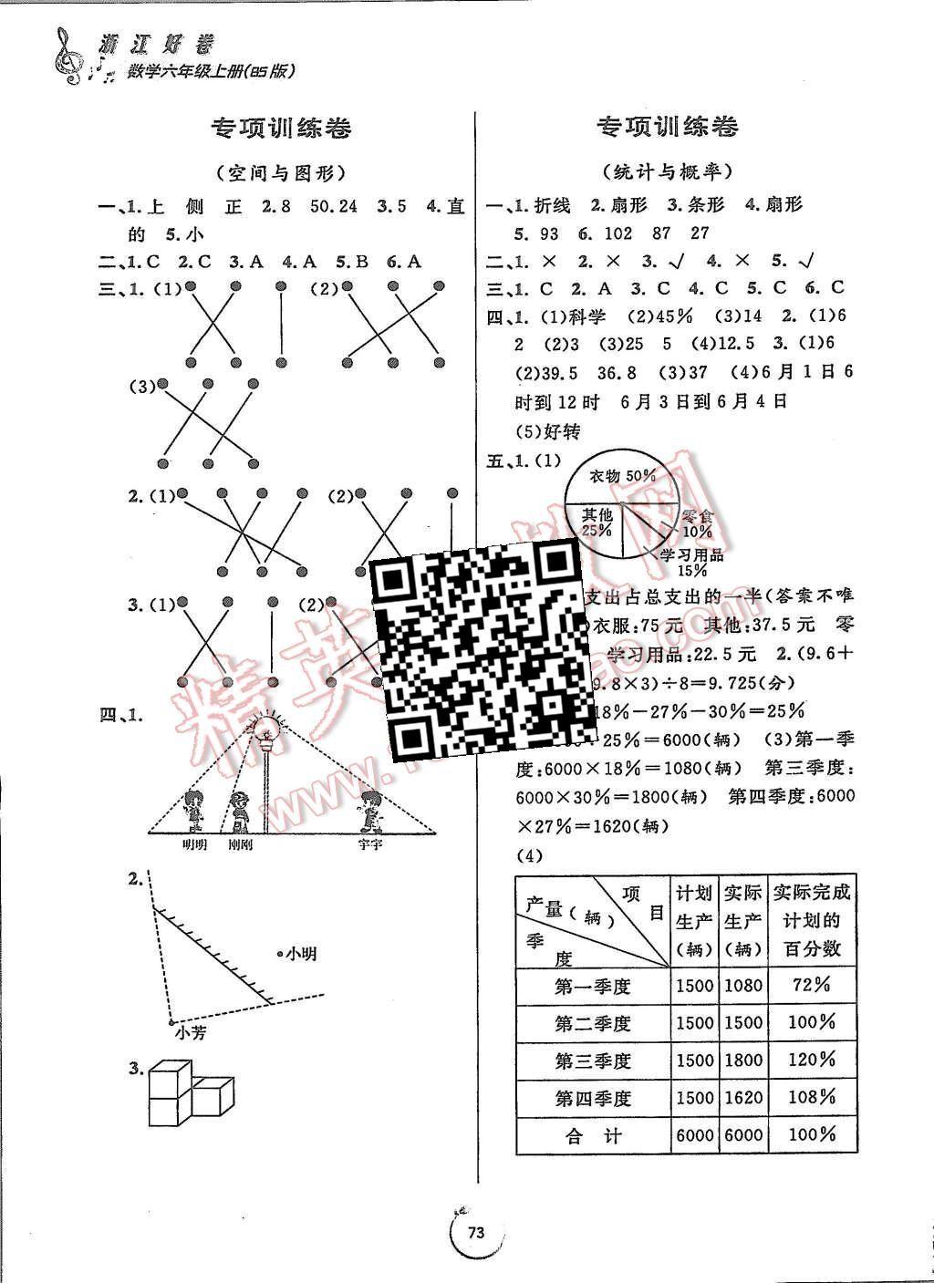 2015年浙江好卷六年級(jí)數(shù)學(xué)上冊北師大版 第5頁