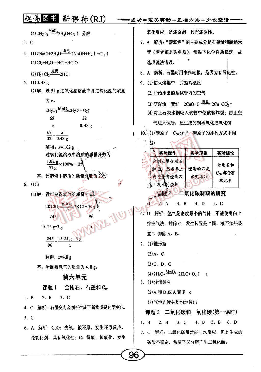 2015年學(xué)考2加1九年級化學(xué)上冊人教版 第12頁