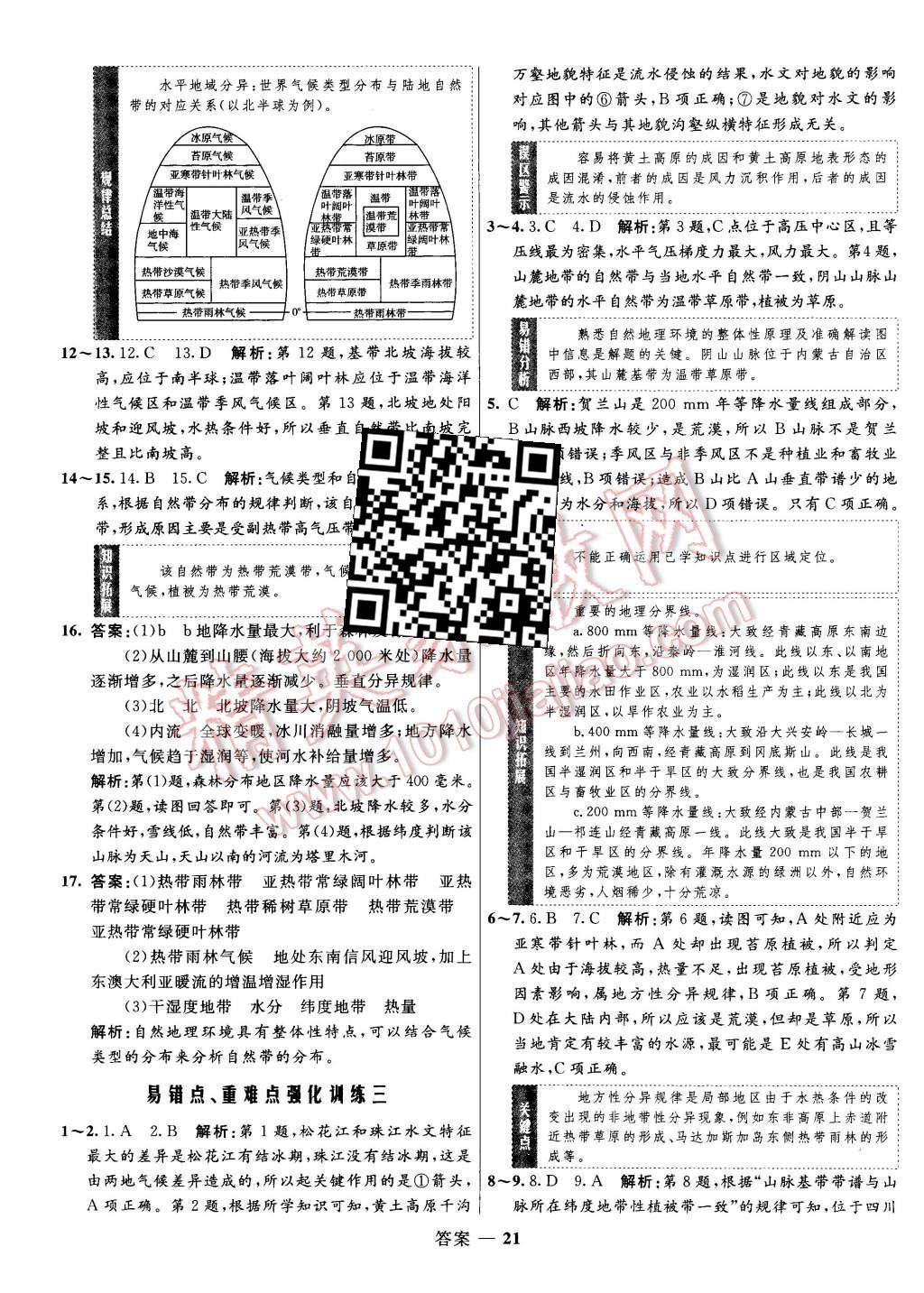 2015年高中同步測(cè)控優(yōu)化訓(xùn)練地理必修1湘教版 第21頁(yè)