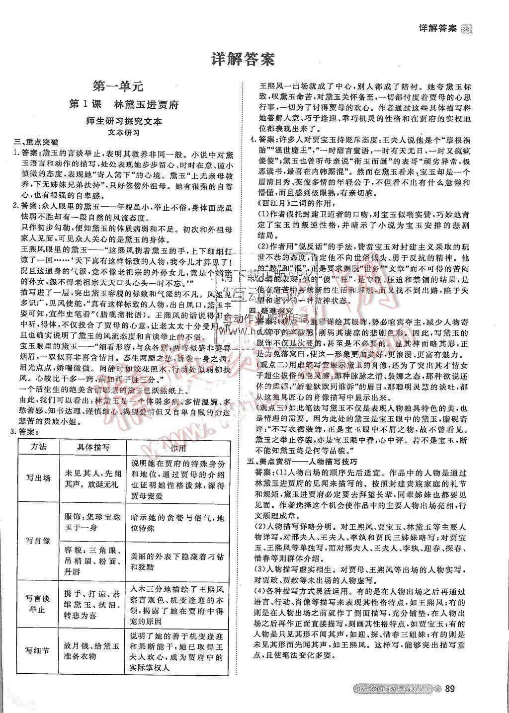 2015年名師伴你行高中同步導學案語文必修3人教版 第1頁