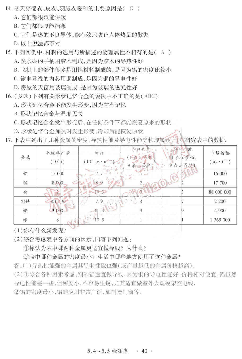 2015年一課一案創(chuàng)新導(dǎo)學(xué)八年級物理上冊滬粵版 第40頁