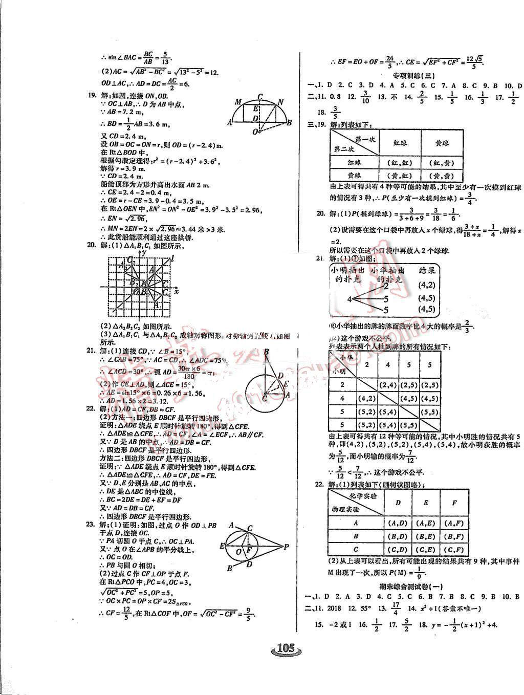 2015年暢響雙優(yōu)卷九年級(jí)數(shù)學(xué)上冊(cè)人教版 第9頁(yè)