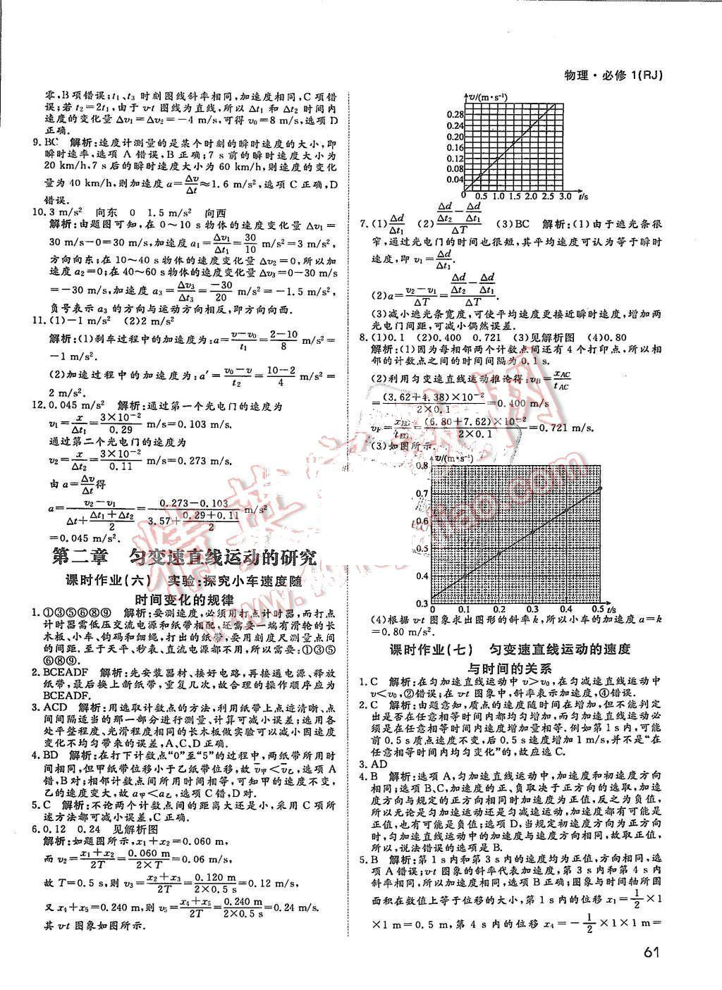 2015年名師伴你行高中同步導(dǎo)學(xué)案物理必修1人教版 第29頁