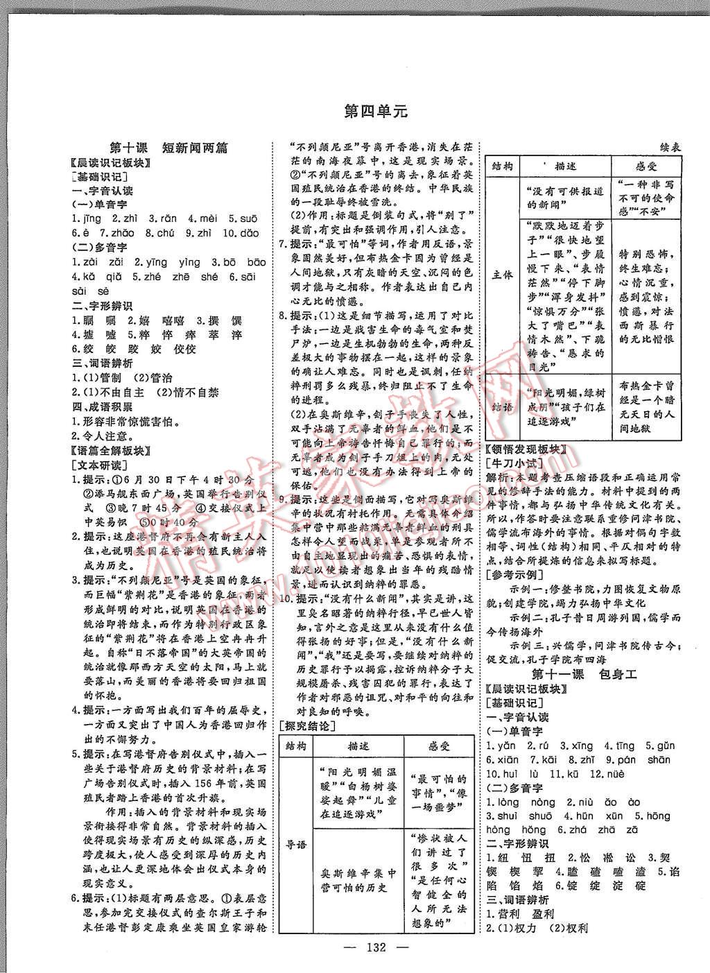 2015年創(chuàng)新方案高中同步創(chuàng)新課堂語文必修1 第10頁