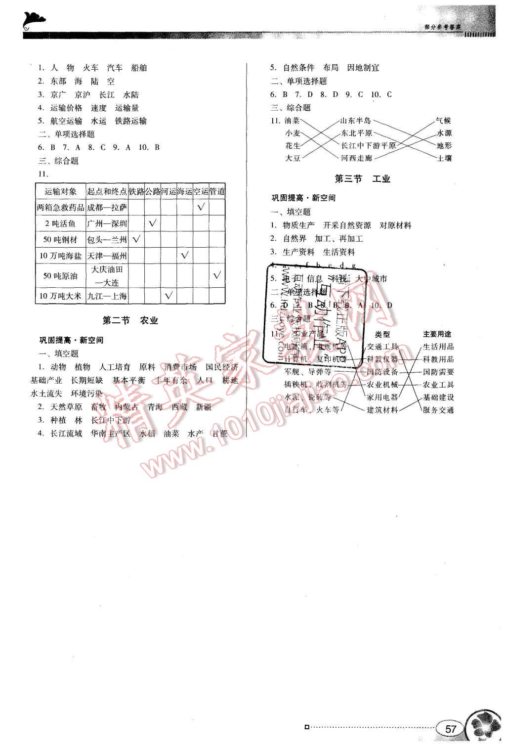 2015年南方新課堂金牌學案八年級地理上冊人教版 第3頁