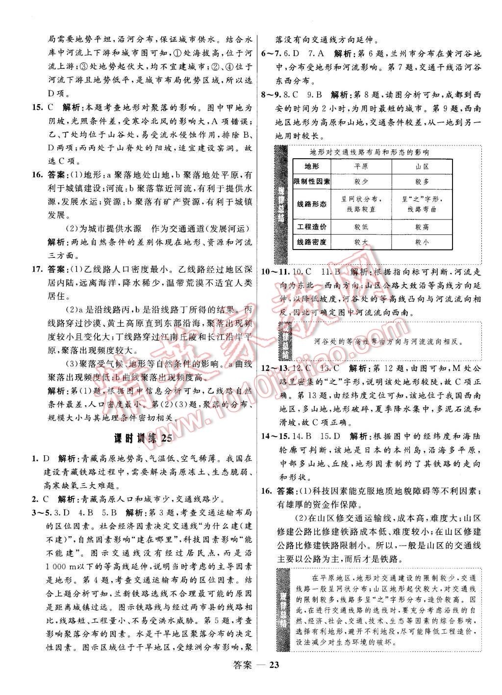 2015年高中同步測(cè)控優(yōu)化訓(xùn)練地理必修1湘教版 第23頁(yè)