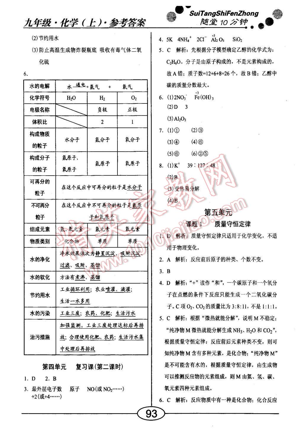 2015年學(xué)考2加1九年級(jí)化學(xué)上冊(cè)人教版 第9頁