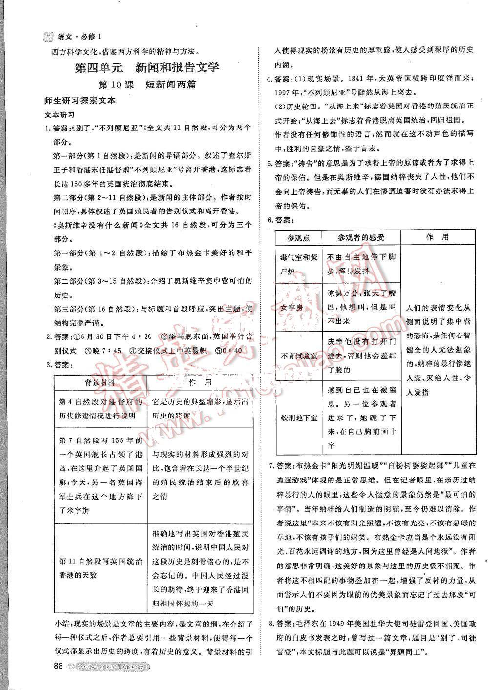 2015年名師伴你行高中同步導(dǎo)學(xué)案語文必修1人教版 第12頁