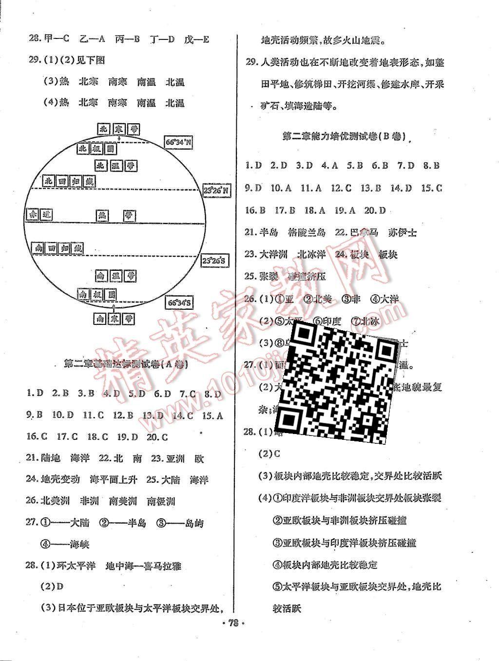 2015年优化夺标单元测试卷七年级地理上册人教版 第2页