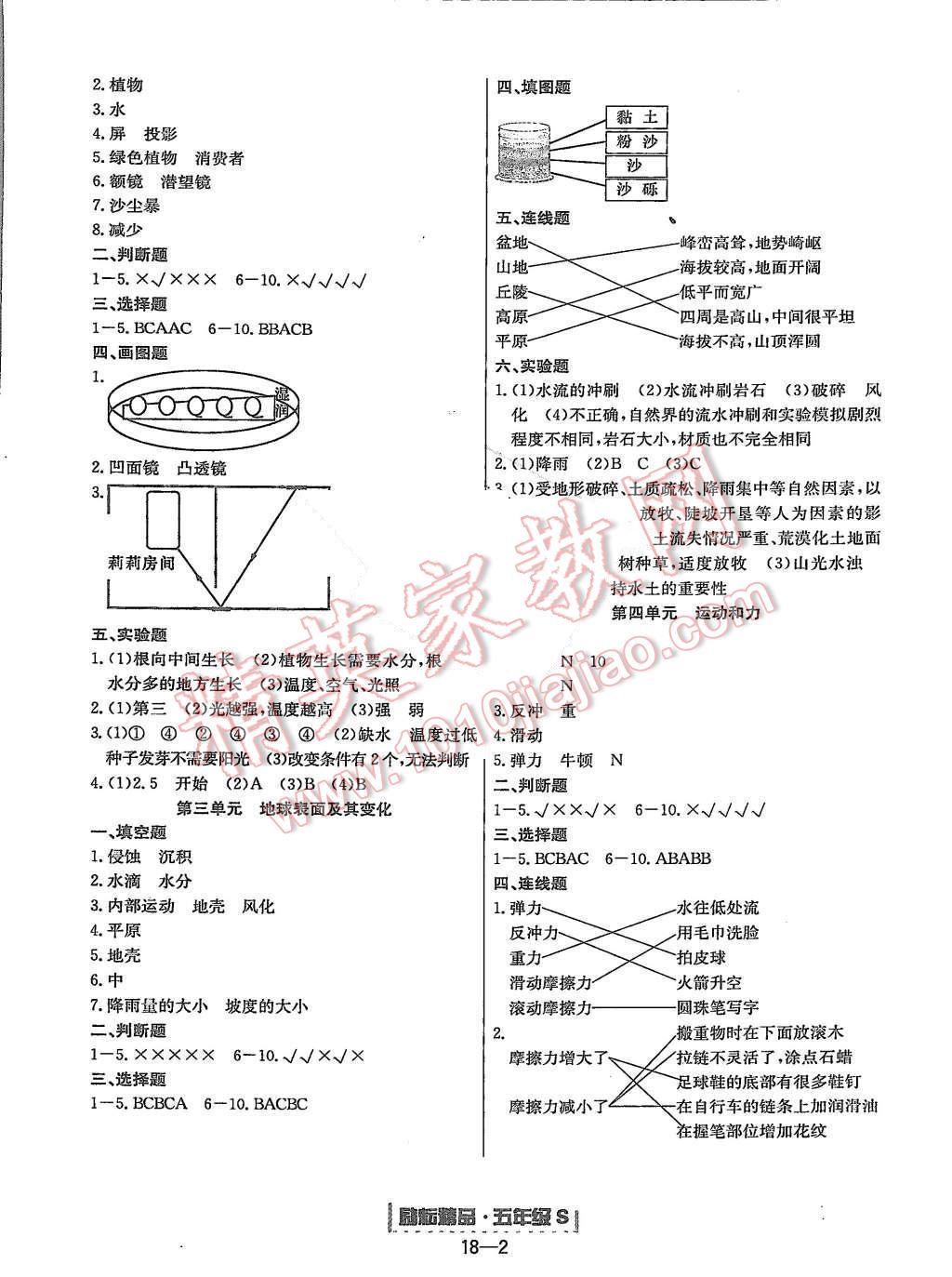 2015年勵耘書業(yè)浙江期末五年級科學上冊 第2頁