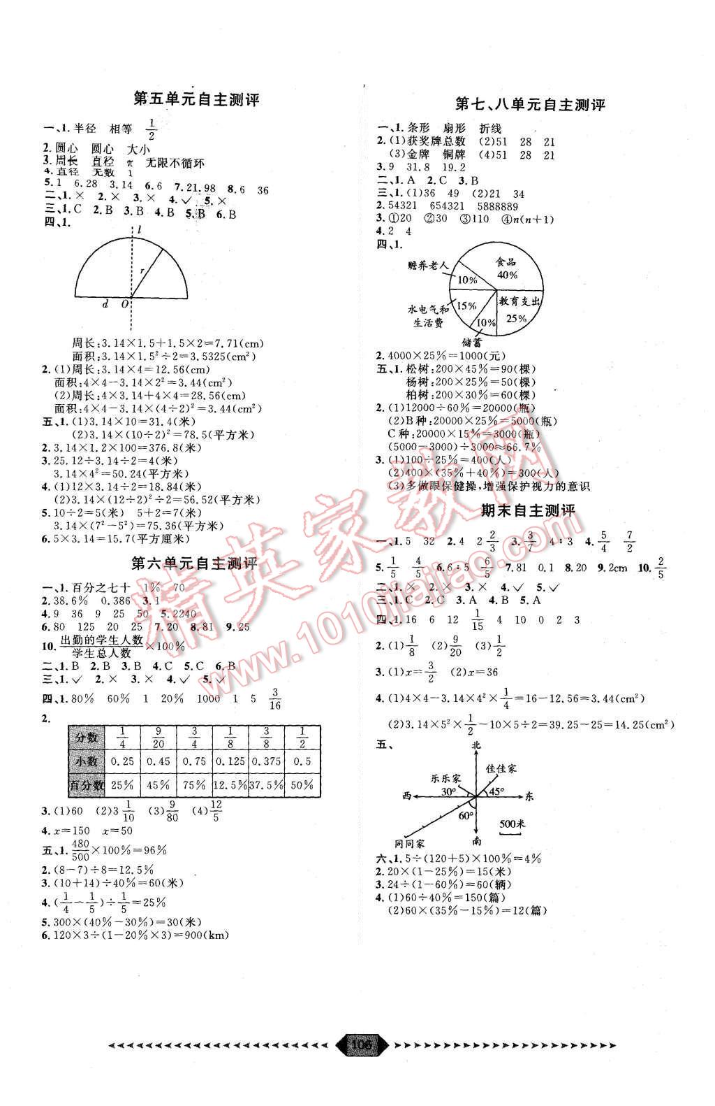 2015年阳光计划第一步六年级数学上册人教版 第12页