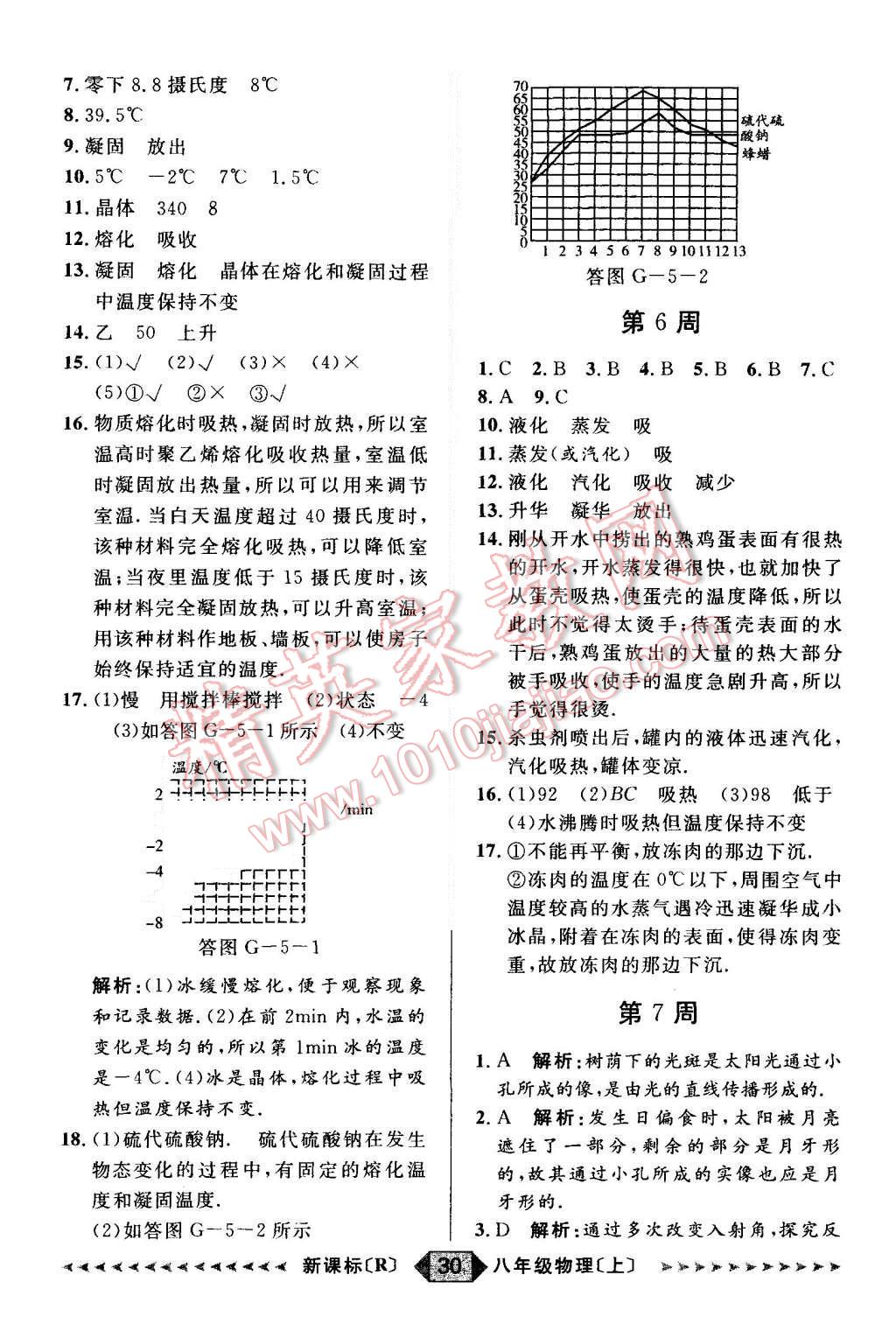 2015年阳光计划八年级物理上册人教版 第30页