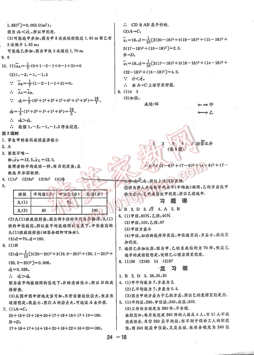 2015年1課3練單元達(dá)標(biāo)測(cè)試八年級(jí)數(shù)學(xué)上冊(cè)北師大版 第18頁(yè)