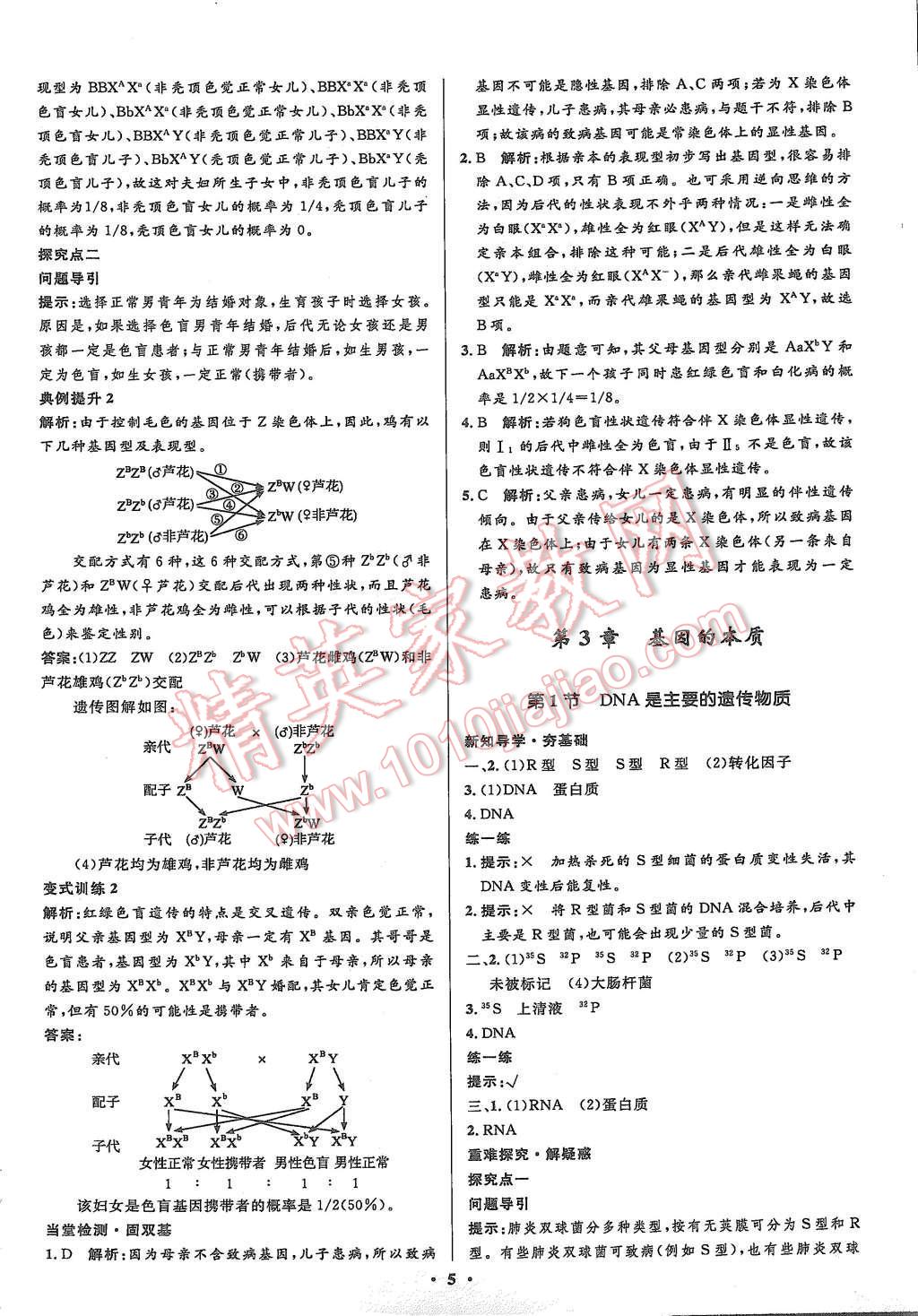 2015年高中同步測(cè)控優(yōu)化設(shè)計(jì)生物必修2人教版市場(chǎng)版 第7頁(yè)