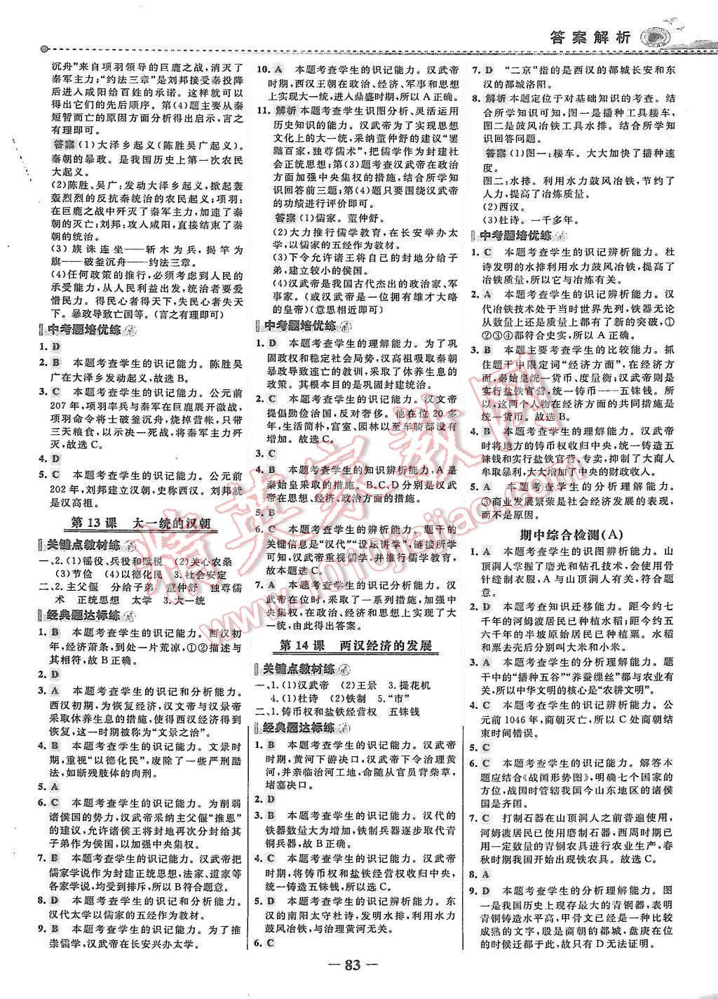 2015年世紀(jì)金榜百練百勝六年級(jí)歷史上冊(cè)魯教版 第6頁