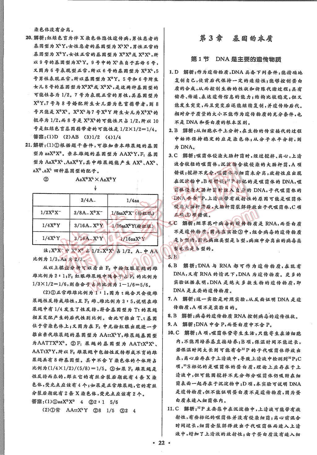 2015年高中同步測控優(yōu)化設計生物必修2人教版市場版 第24頁