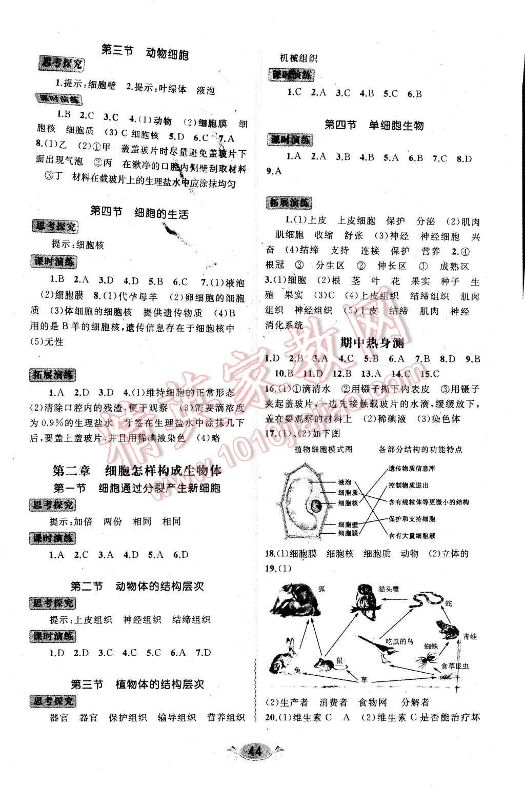 2015年新課程學(xué)習(xí)與測評同步學(xué)習(xí)七年級生物上冊課標(biāo)版A 第2頁