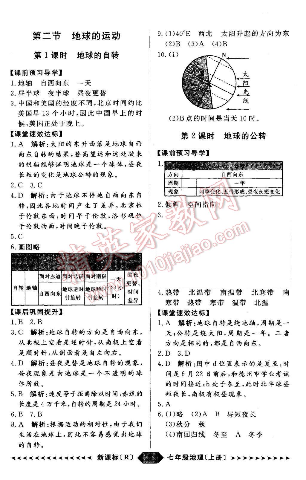 2015年陽光計(jì)劃七年級地理上冊 第3頁