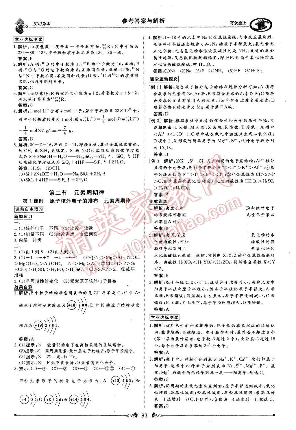 2015年新課標(biāo)同步課堂優(yōu)化指導(dǎo)化學(xué)必修2 第25頁