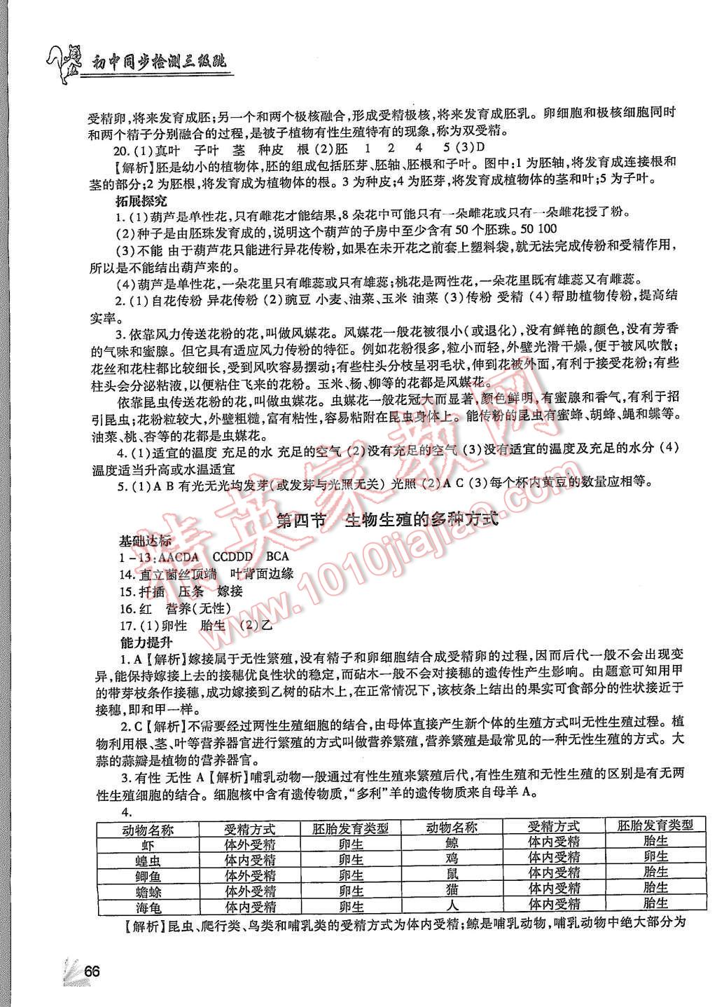 2015年生物同步檢測3級跳初二上冊 第6頁