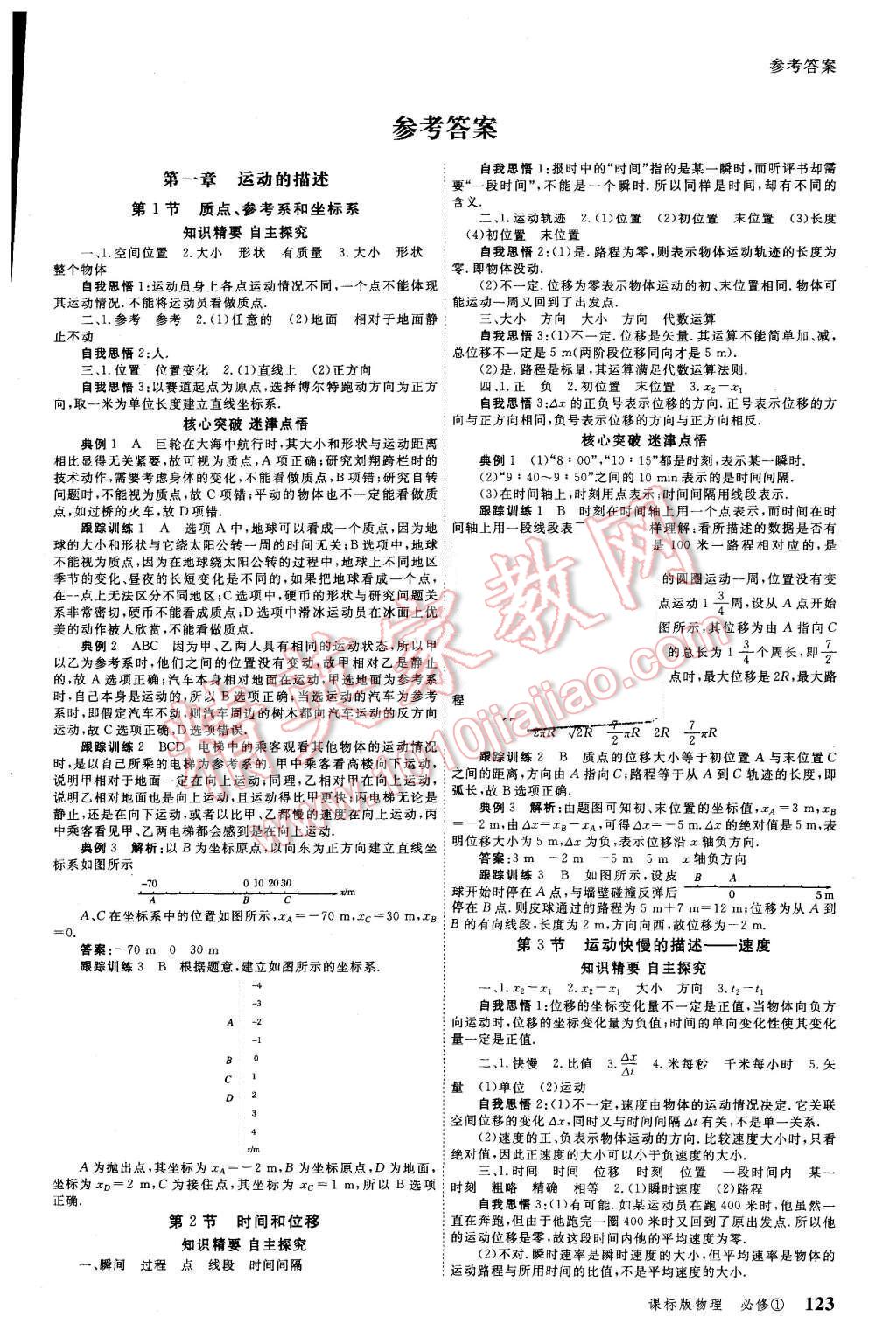 2015年與名師對(duì)話高中新課標(biāo)同步導(dǎo)學(xué)案物理必修1課標(biāo)版 第1頁