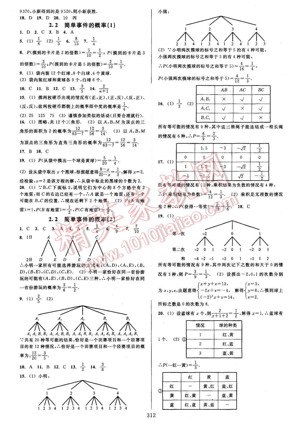 2015年全優(yōu)方案夯實與提高九年級數(shù)學全一冊 第8頁