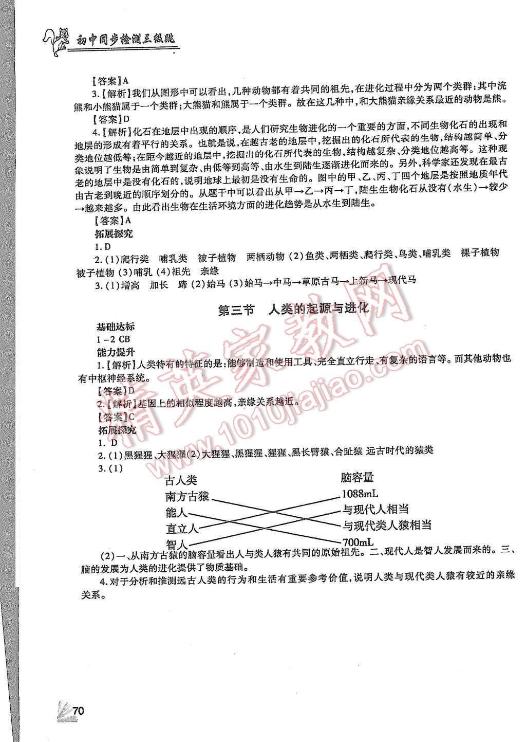 2015年生物同步檢測3級跳初二上冊 第10頁