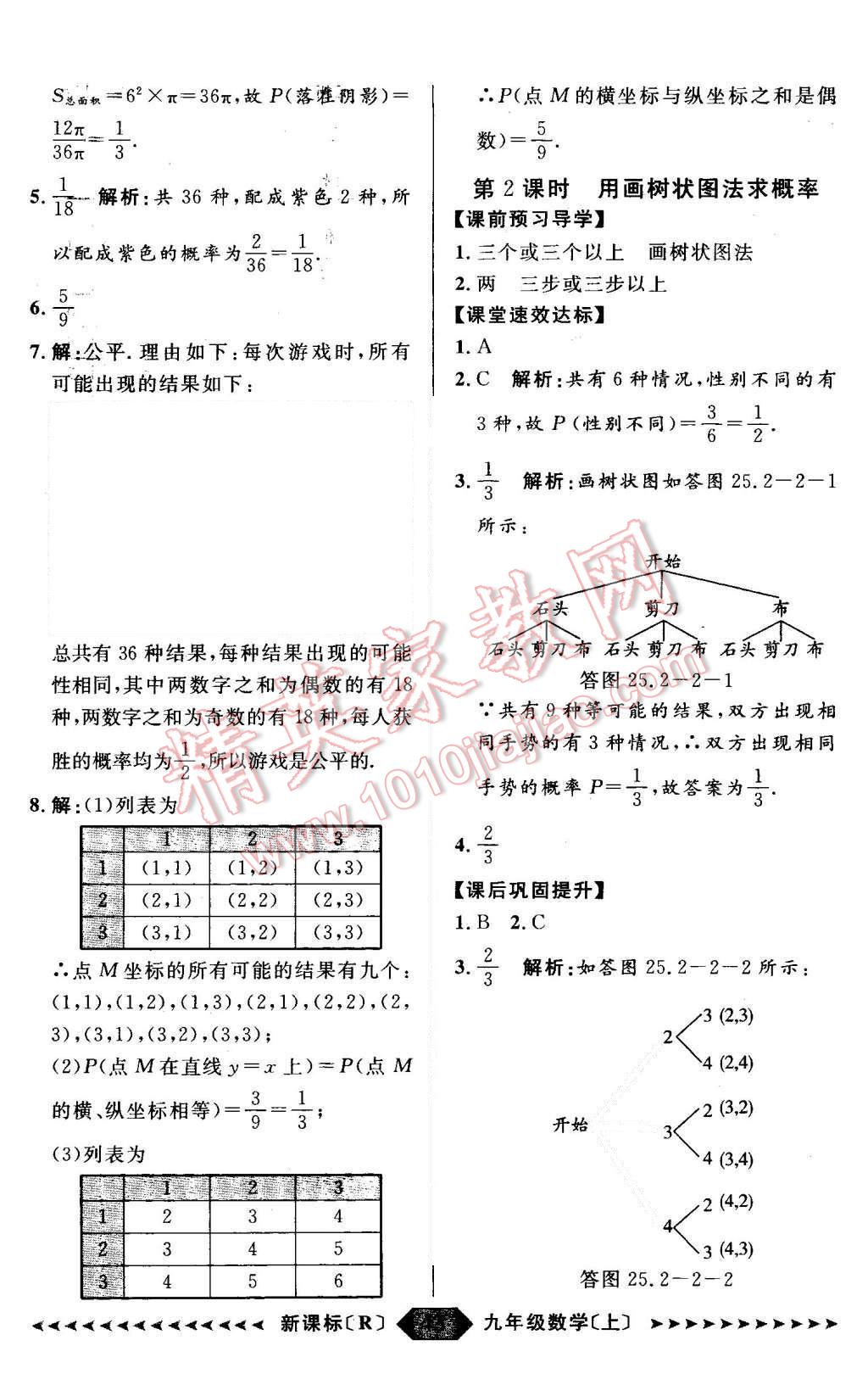 2015年陽(yáng)光計(jì)劃九年級(jí)數(shù)學(xué)上冊(cè)人教版 第43頁(yè)