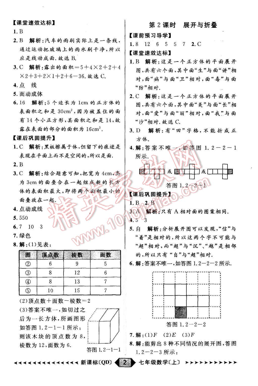 2015年陽光計劃七年級數(shù)學上冊青島版 第2頁