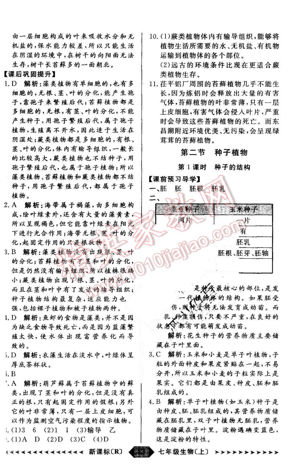 2015年陽光計劃七年級生物上冊人教版 第13頁