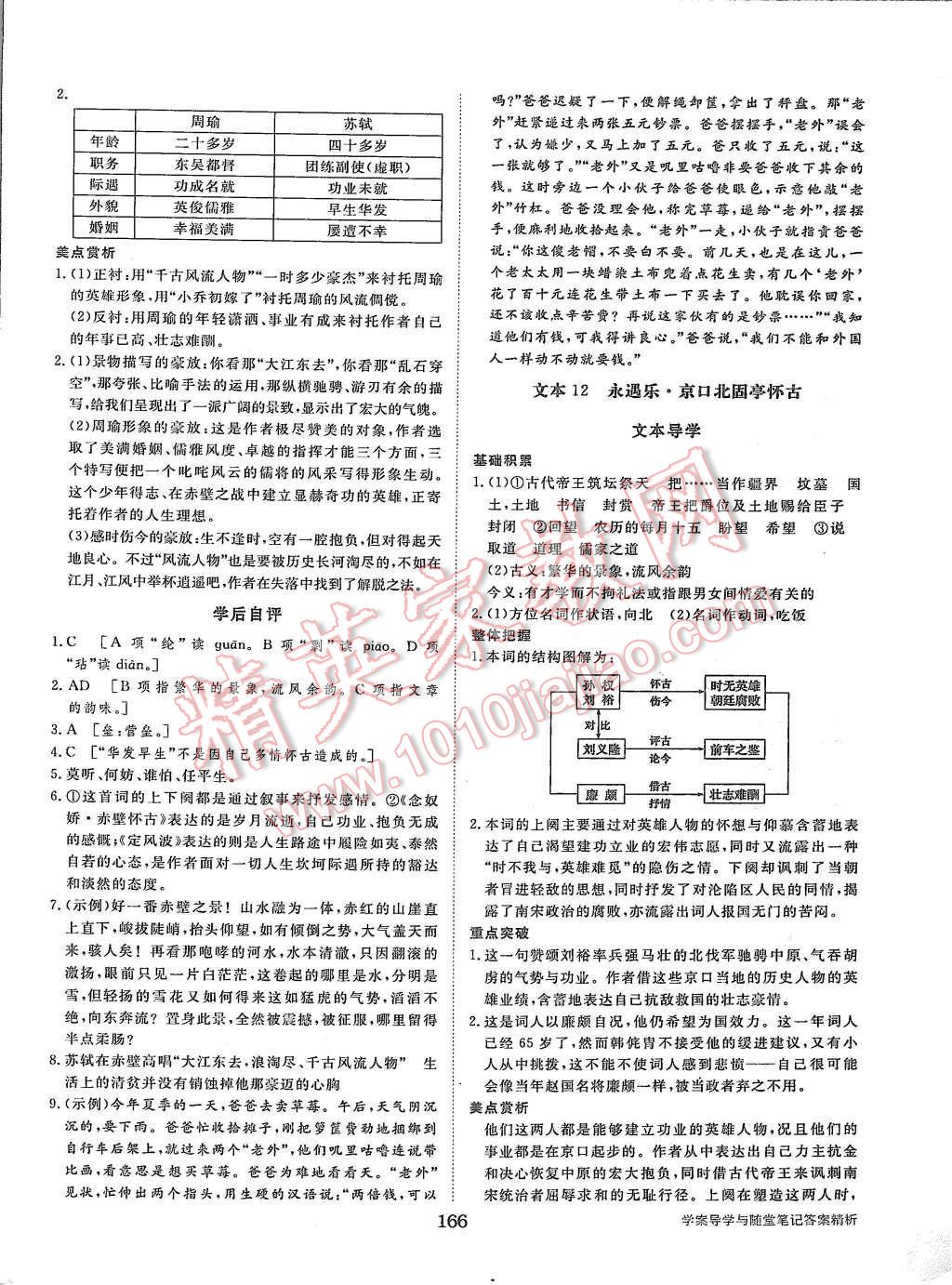 2015年步步高學案導學與隨堂筆記語文必修2蘇教版 第18頁