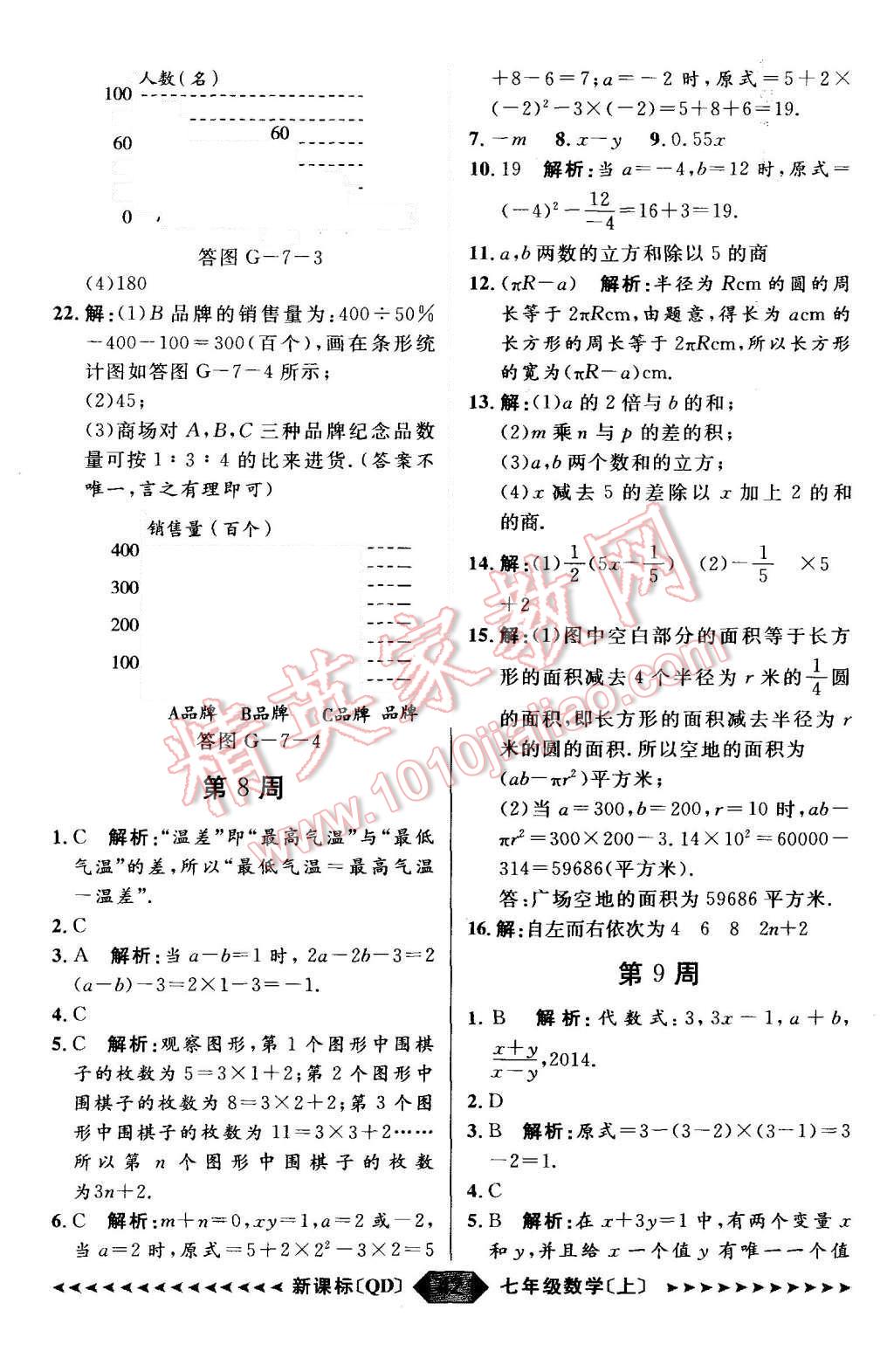 2015年陽光計劃七年級數(shù)學(xué)上冊青島版 第42頁