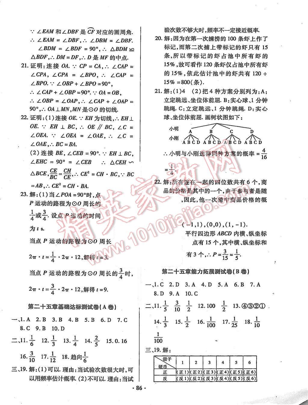 2015年优化夺标单元测试卷九年级数学上册人教版 第6页