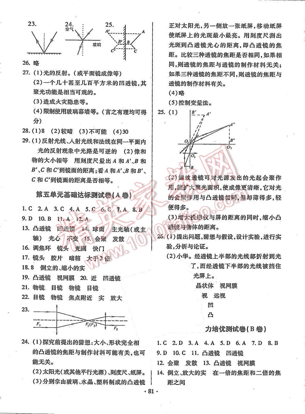 2015年優(yōu)化奪標(biāo)單元測(cè)試卷八年級(jí)物理上冊(cè)人教版 第5頁(yè)