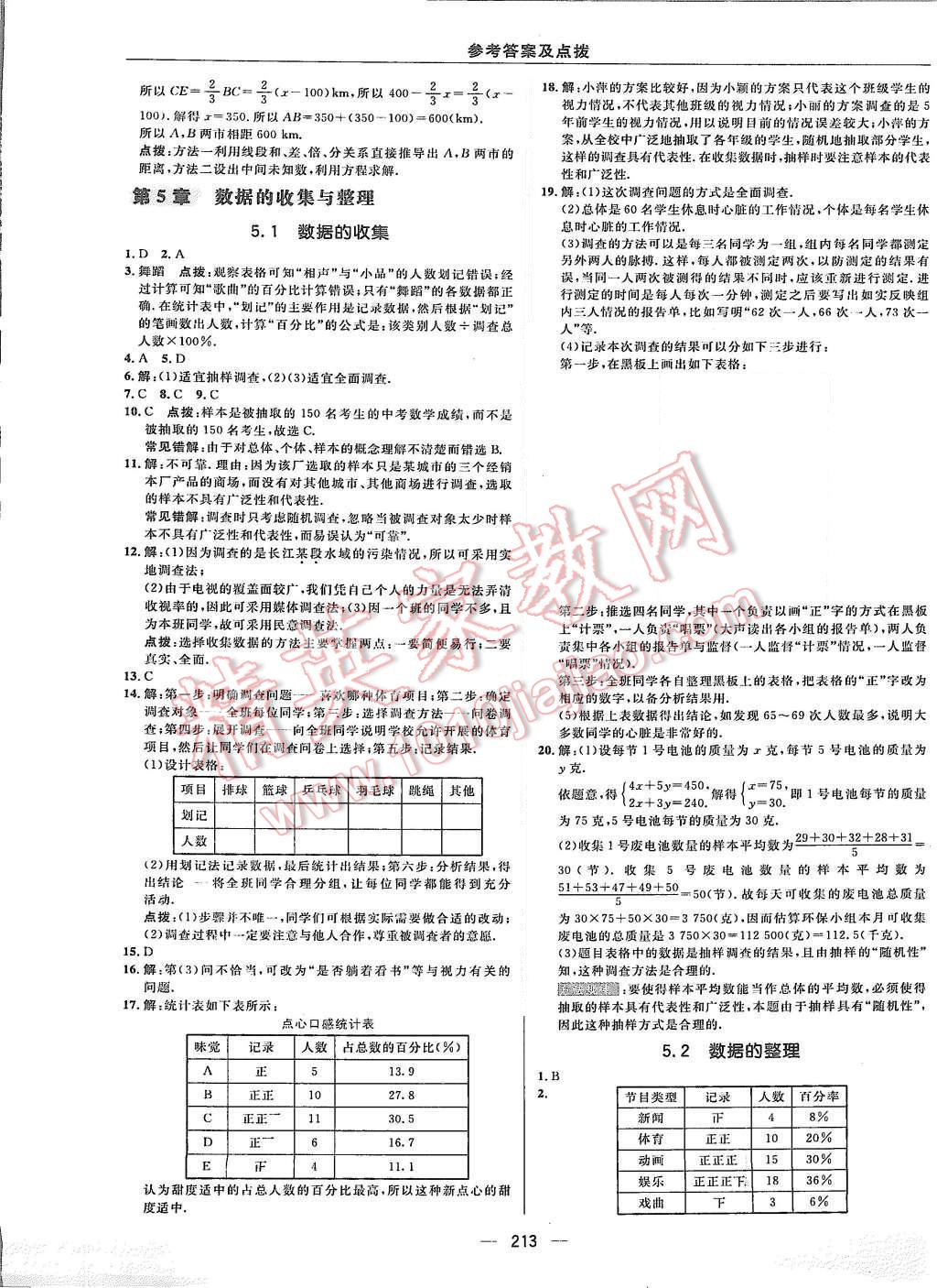 2015年综合应用创新题典中点七年级数学上册沪科版 第41页