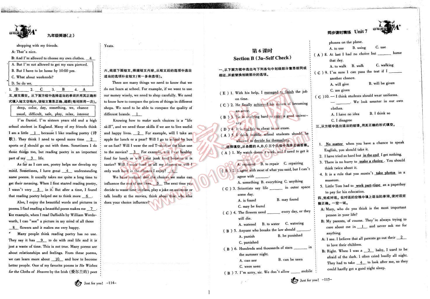 2015年蓉城課堂給力A加九年級(jí)英語(yǔ)全一冊(cè) 第59頁(yè)