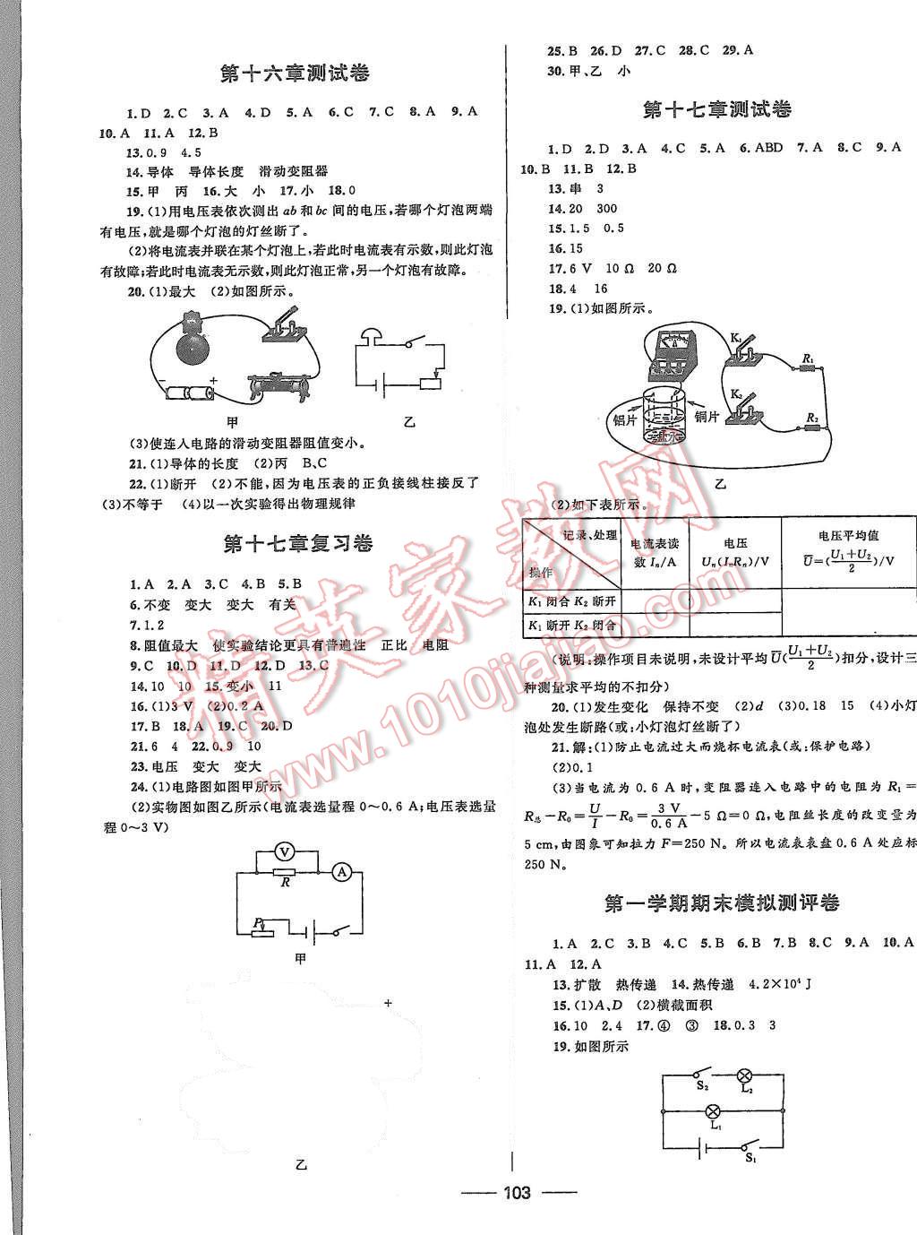 2015年夺冠百分百初中优化测试卷九年级物理全一册人教版 第3页