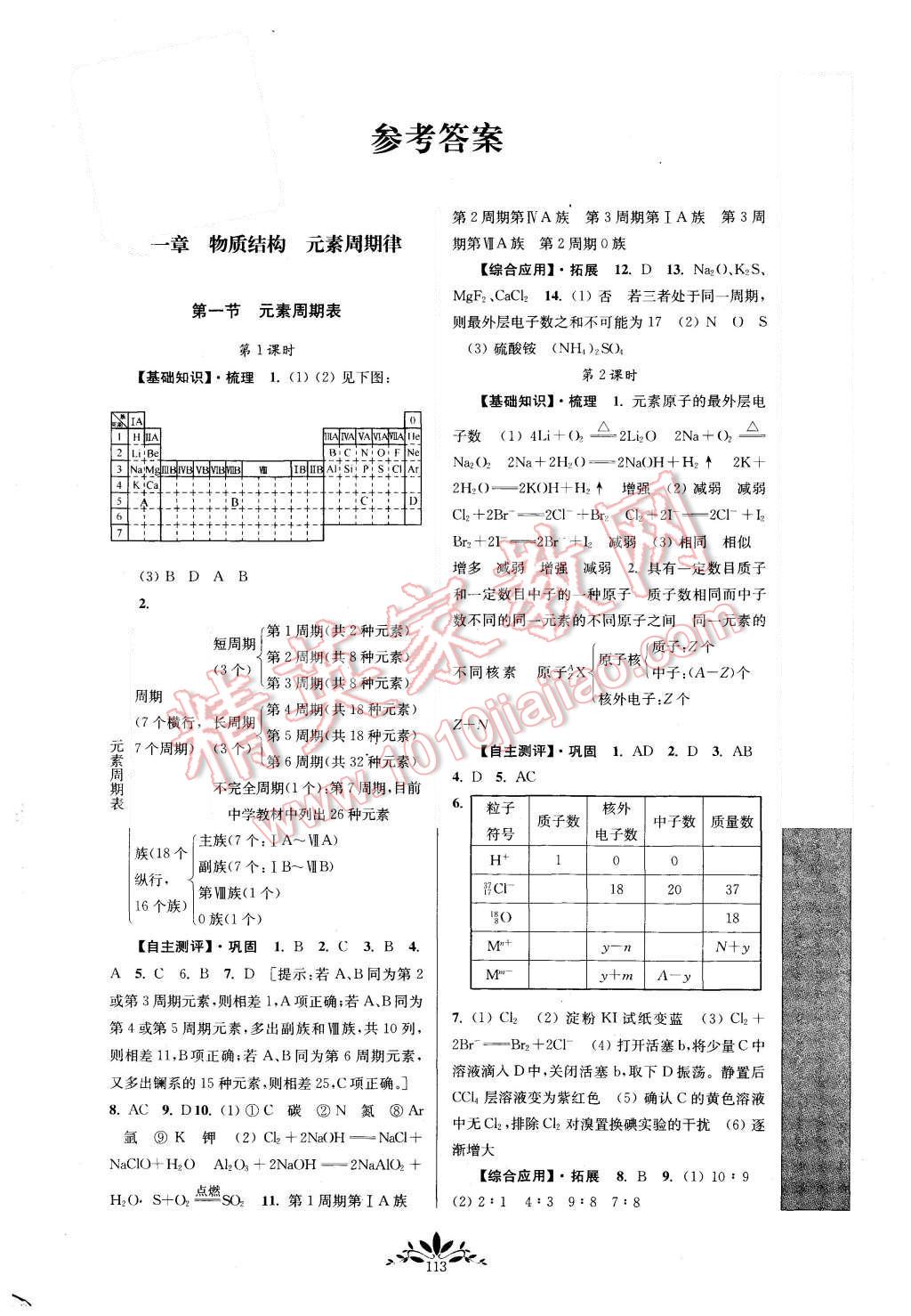 2015年新課程自主學(xué)習(xí)與測評高中化學(xué)必修2人教版 第5頁