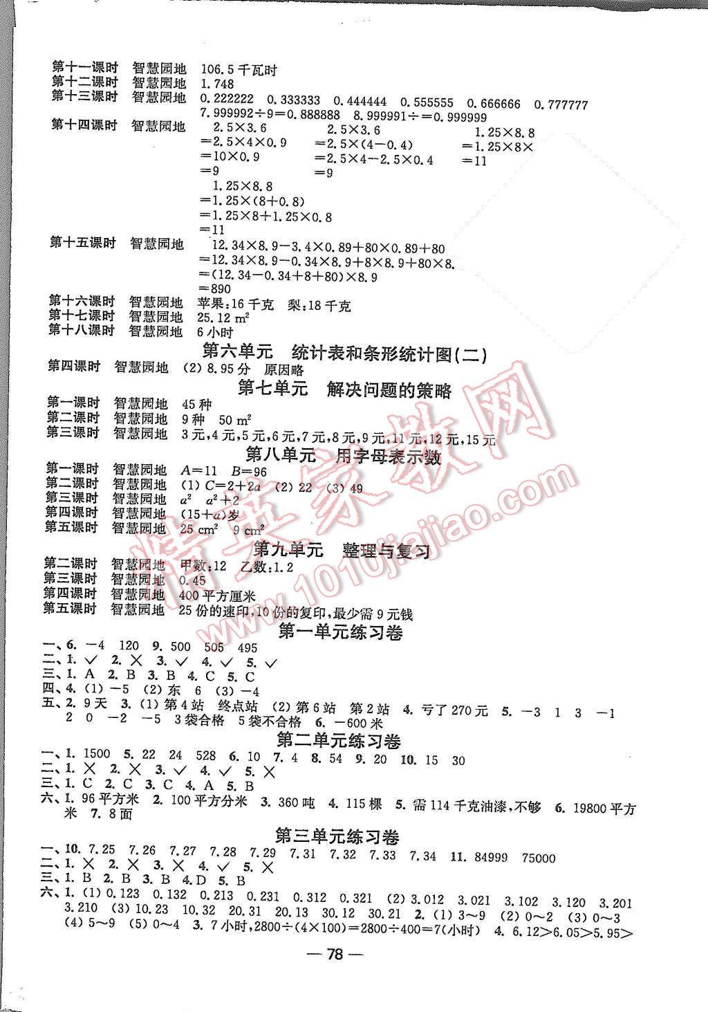 2015年隨堂練1加2五年級數(shù)學(xué)上冊蘇教版 第2頁