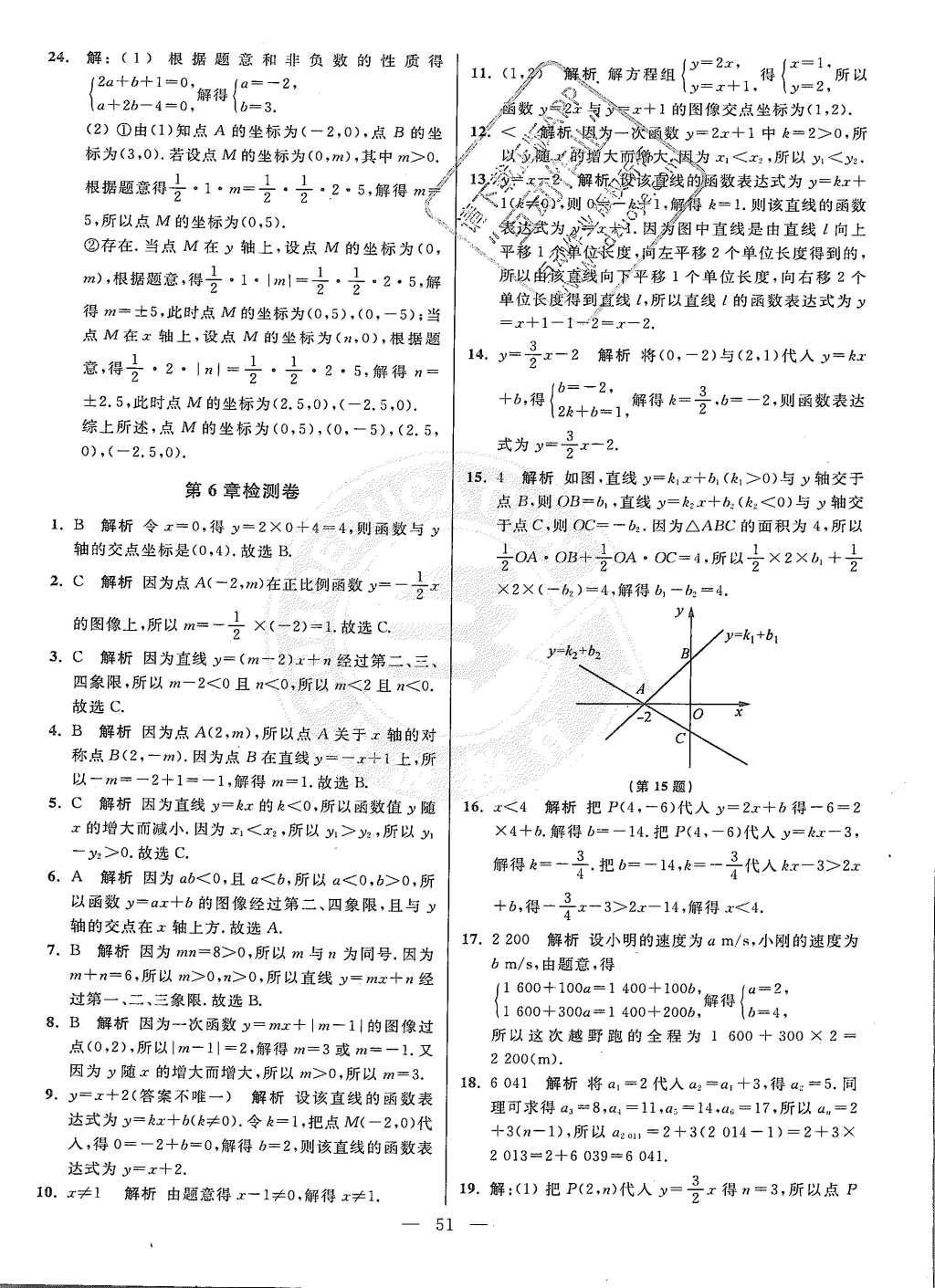 2015年初中數(shù)學(xué)小題狂做八年級(jí)上冊蘇科教提優(yōu)版 參考答案第115頁