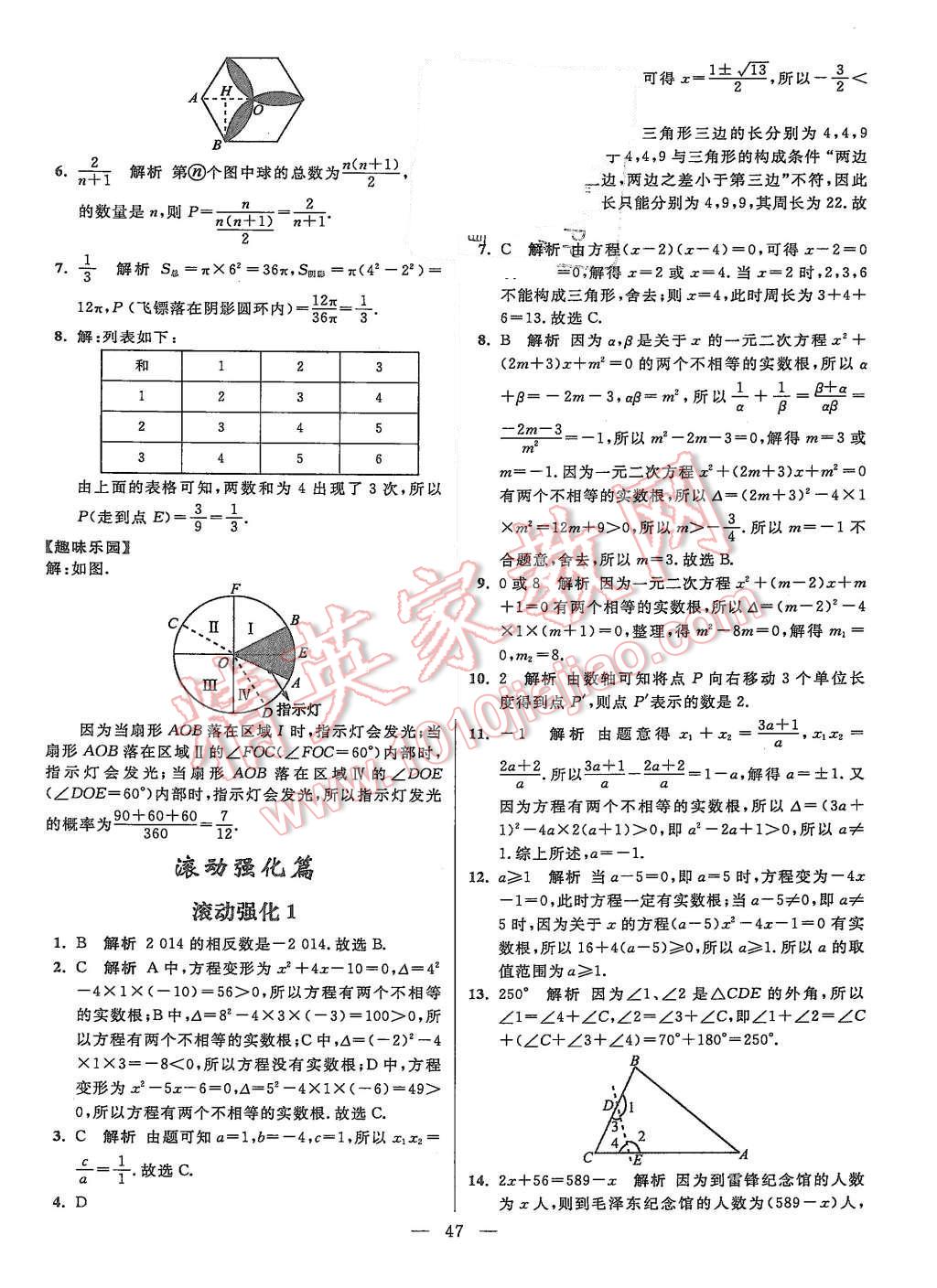 2015年初中數(shù)學(xué)小題狂做九年級(jí)上冊(cè)蘇科版提優(yōu)版 第47頁