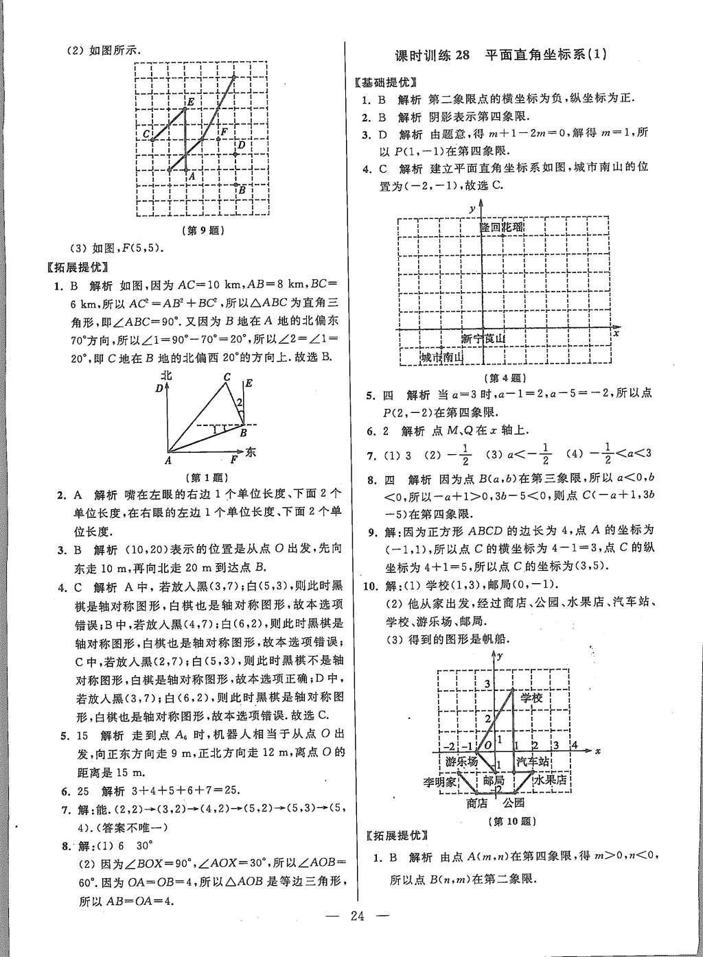 2015年初中數(shù)學(xué)小題狂做八年級(jí)上冊(cè)蘇科教提優(yōu)版 參考答案第88頁(yè)