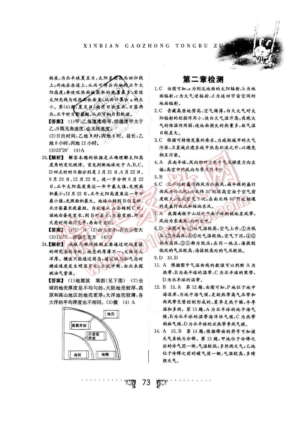 2015年新編高中同步作業(yè)地理必修1人教版 第17頁