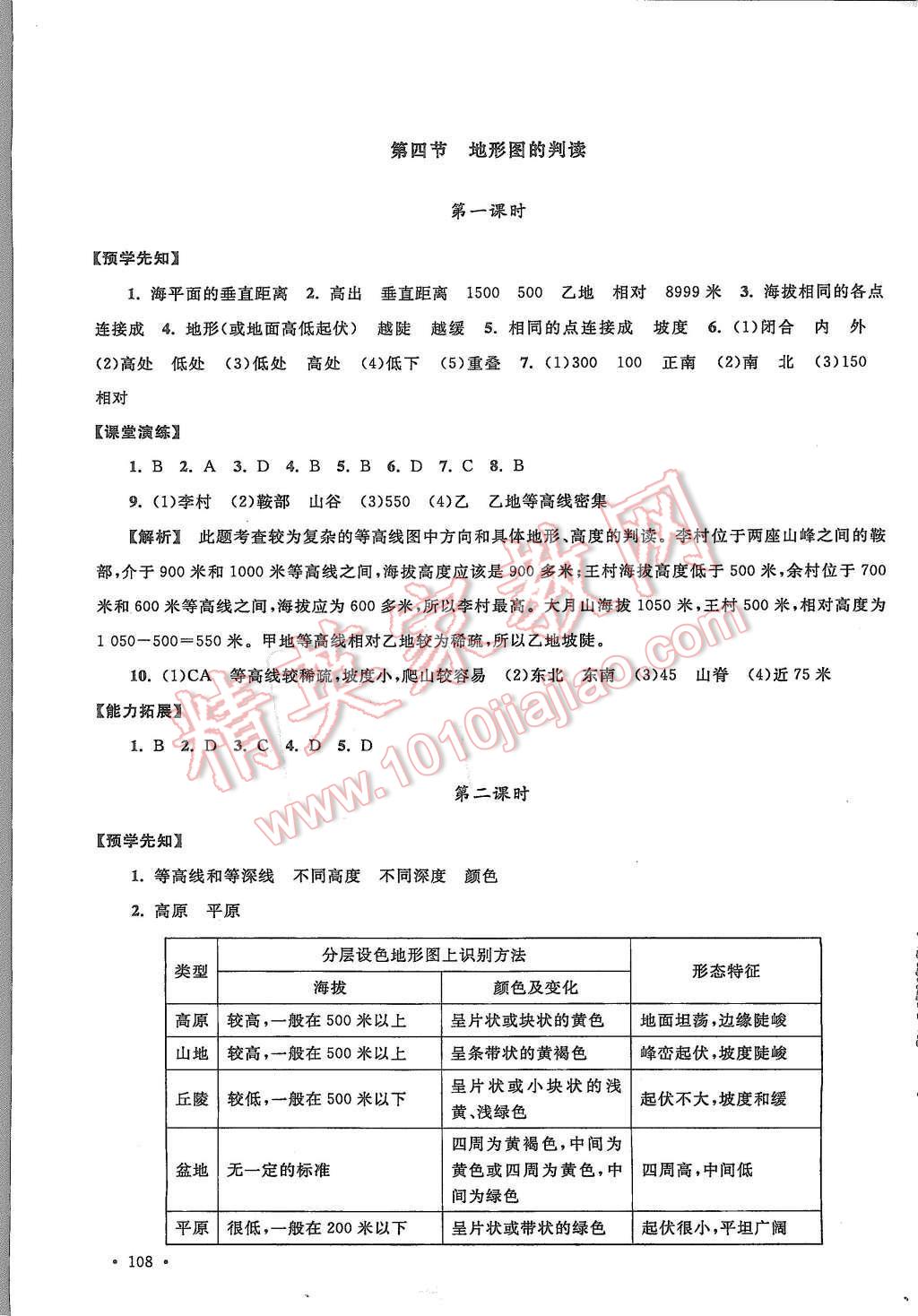 2015年自主學(xué)習(xí)當(dāng)堂反饋七年級地理上冊人教版 第6頁