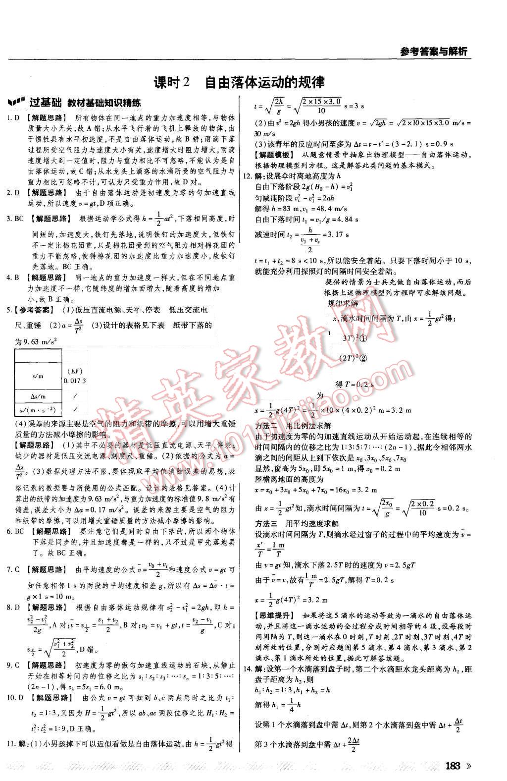 2015年一遍過(guò)高中物理必修1滬科版 第15頁(yè)