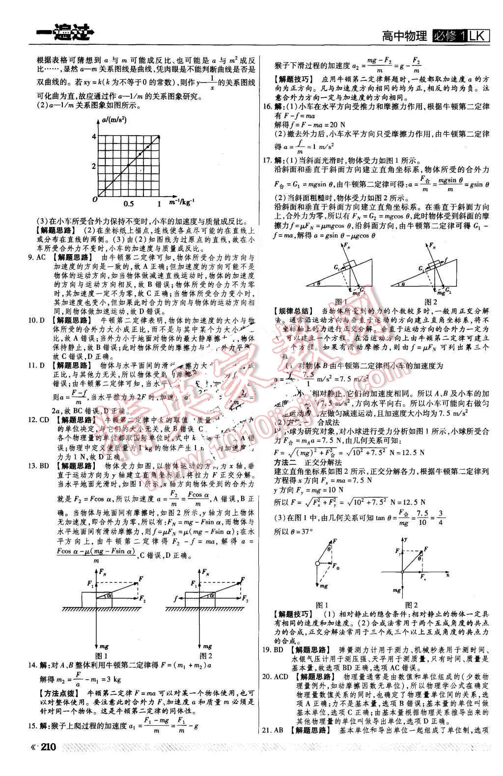 2015年一遍過(guò)高中物理必修1魯科版 第42頁(yè)