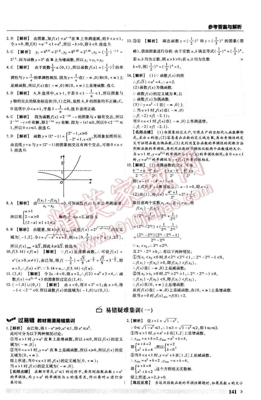 2015年一遍過高中數(shù)學必修1人教B版 第29頁