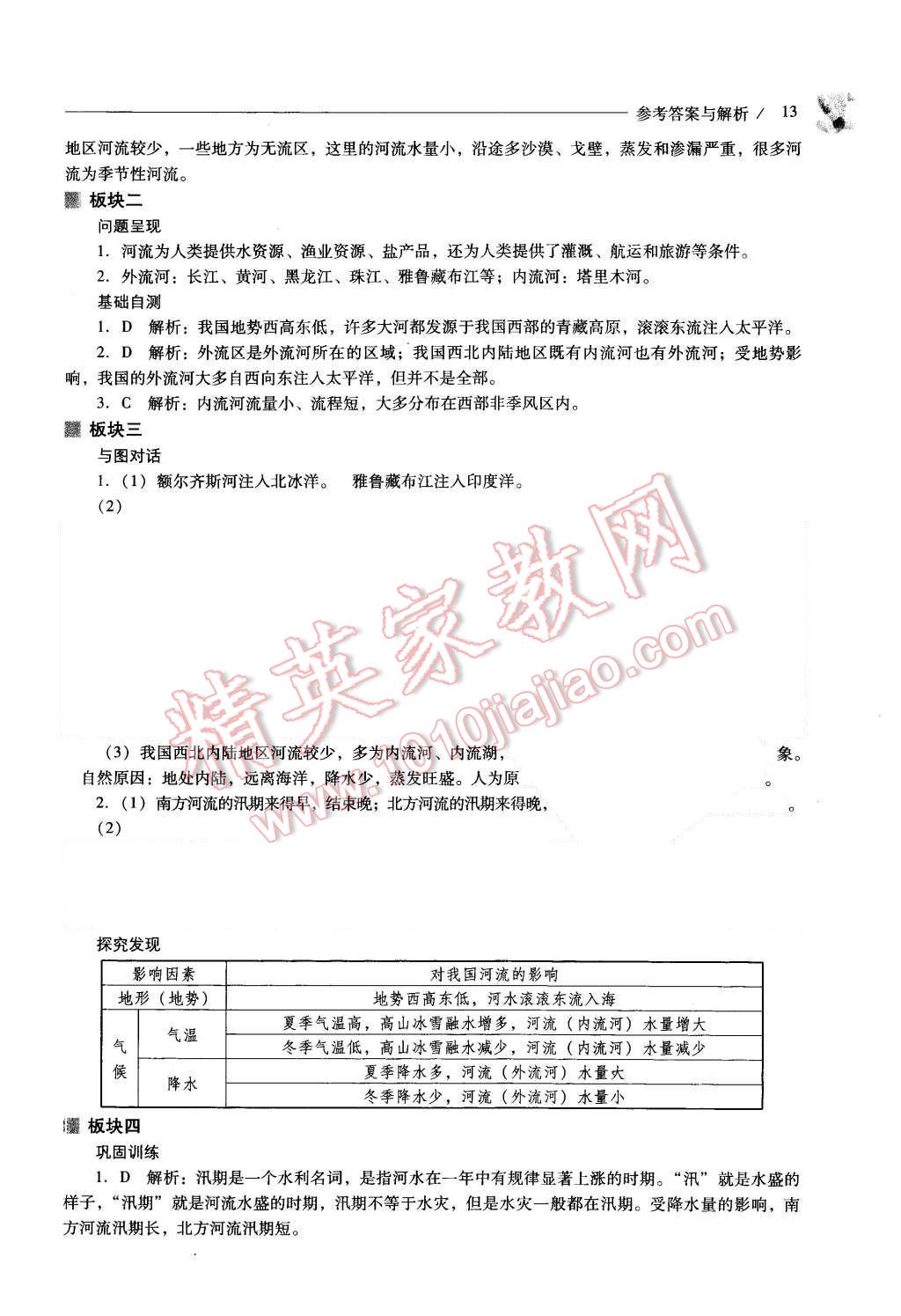 2015年新课程问题解决导学方案八年级地理上册人教版 第13页